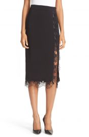 A L C  Holland Floral Trim Skirt at Nordstrom